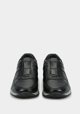 Siyah Deri Erkek Sneaker