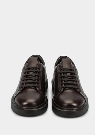 Kahve Deri Erkek Sneaker