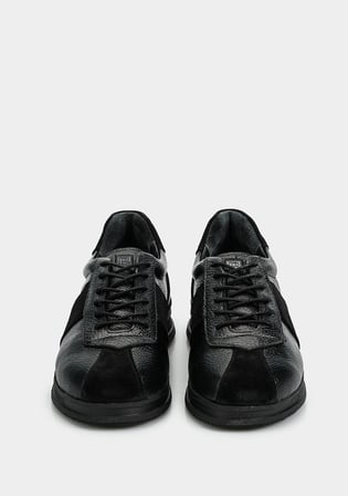 Siyah Deri Kadın Sneaker