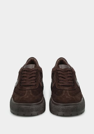 Kahve Deri Kadın Sneaker