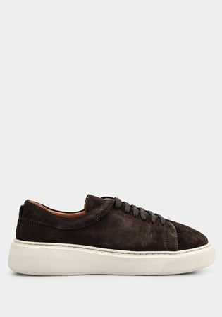 Kahve Deri Kadın Sneaker