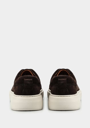 Kahve Deri Kadın Sneaker