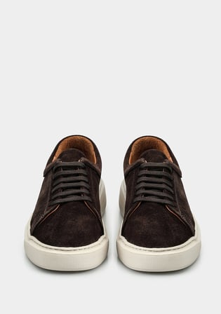 Kahve Deri Kadın Sneaker