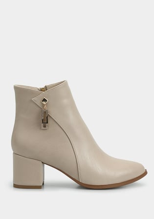 Bej Kadın Bootie