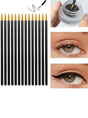 10 lu Tek Kullanımlık Eyeliner Fırçaları Göz Kozmetik Çubukları