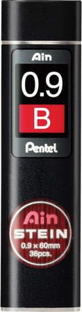Pentel Mekanik Kurşun Kalem Ucu, 36 Adet, 0.9 mm, 2B
