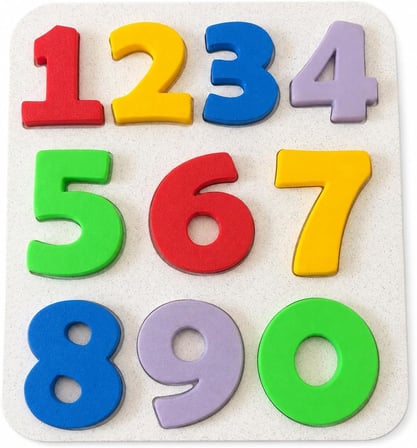 Eğitici Eşleştirme Puzzle – Sayılar Geometrik Şekiller