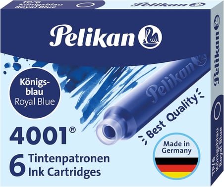 Pelikan Kartuş Serisi TP6X Dolma Kalem Kartuşu Mavi