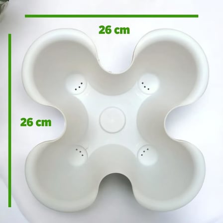 5 Katlı Şanslı Yonca Kule Saksı Seti Çiçek Bitki Sebze Meyve Salon Mutfak Banyo Bahçe Saksı Seti (Mint Yeşili)