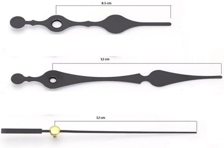 EXİZTİCARET Saat Mekanizması, Akar sessiz Duvar Saati Mekanizması 16 mm -Akrep-Yelkovan-Saniye- exizNM501