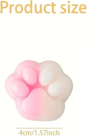 4 Adet Minik Kedi Patisi Pufi Taba Squishy Stres Oyuncağı Pati Sukuşi
