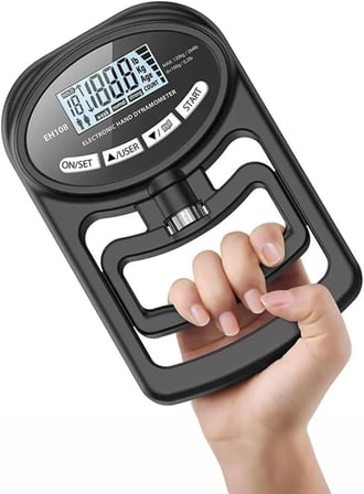 Dijital El Dinamometresi Kavrama Gücü Ölçüm Cihazı – LCD Ekranlı, Ayarlanabilir, Taşınabilir