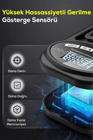 Dijital El Dinamometresi Kavrama Gücü Ölçüm Cihazı – LCD Ekranlı, Ayarlanabilir, Taşınabilir