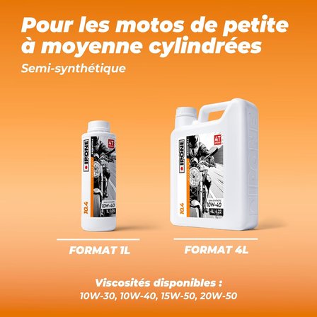10.4 10W40 4T Sentetik Motosiklet Yağı 1L