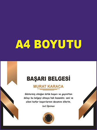 BAŞARI  BELGESİ 40 ADET