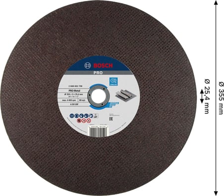 Bosch 2608602759 355 mm PRO düz metal kesme diski