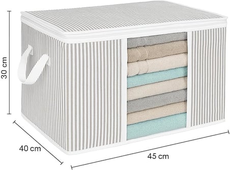 3 Adet Pencereli Kazak Hurç Organizer Düzenleyici (45 x 40 x 30)