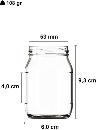 190 ml Metal Kapaklı Konserve Kavanozu 190 Cc Şeffaf Bebek Mama Kavanoz 20 Adet (Siyah)