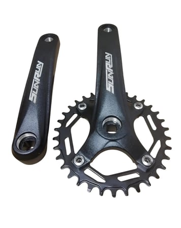Sunrun Wing-211 34T 170mm Tekli Alüminyum Kare Mil Bisiklet Aynakol