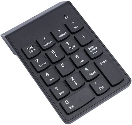 Süper İnce Kablosuz Keypad Klavye NumLock Numped Macbook Windows Android Uyumlu 2.4Ghz