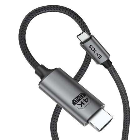 USB-C to HDMI Kablo, 2 Metre, 4K60Hz, 18Gbps, Type-C to HDMI Görüntü Kablosu, Thunderbolt 5/4/3 Uyumlu