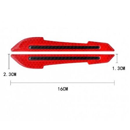 Araba Ayna Çarpma Koruyucu Renkli Reflektif Şerit Sarı