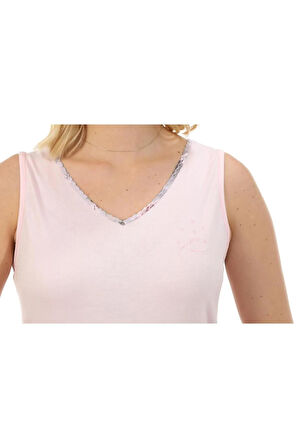 Etoile Kadın Battal Bambu Sıfır Kol Şort Takım Pijama 70059B PEMBE