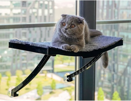 Cama Asılan Vantuzlu Plastik Kedi Yatağı (Pembe)