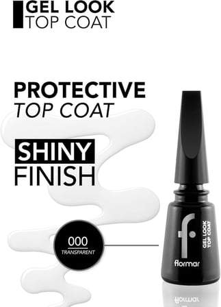 Gel Look Jel Görünüm Veren Oje Koruyucu Top Coat Tırnak Cilası