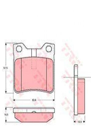 Gdb1276 Fren Balatası Arka