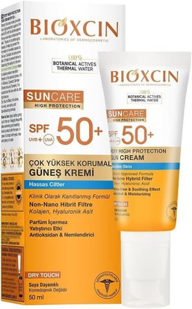 Hassas Ciltler İçin Çok Yüksek Korumalı Güneş Kremi 50 SPF 50 Ml