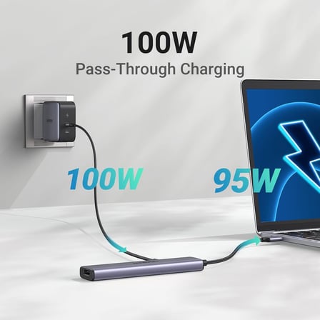 UGREEN USB C Hub, PD 100W, 4K HDMI, MacBook Pro/Air, iPad Pro/Air, Surface Pro/Go, Galaxy Tab, Galaxy S23/S22 vb. ile uyumlu USB A 3.0.