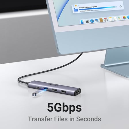 UGREEN USB C Hub, PD 100W, 4K HDMI, MacBook Pro/Air, iPad Pro/Air, Surface Pro/Go, Galaxy Tab, Galaxy S23/S22 vb. ile uyumlu USB A 3.0.