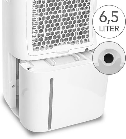 TTK 70 HEPA Nem Alma Cihazı ve Hava Temizleyici | 50 m² / 125 m³'e kadar odalar için uygundur | Su haznesi yakl. 6,5 litre