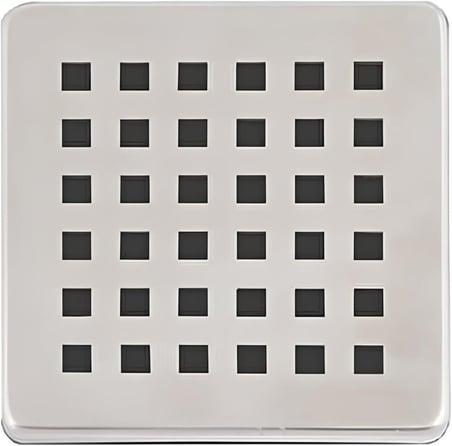 3’lü Set Paslanmaz Çelik Kare Delikli Banyo Yer Süzgeç Izgarası Üst Kapak – 10x10 cm Süzgeçlerle Uyumlu Dayanıklı Yedek Kapak