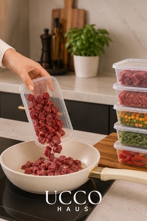 20 Adet 1000 Ml Ekonomik Buzdolabi & Mikrodalga Sizdirmaz Kapakli Saklama Kabi Seti Buzluk Organizer
