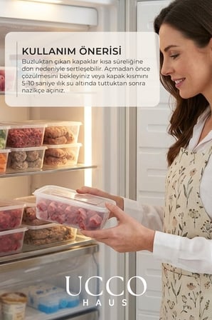 20 Adet 1000 Ml Ekonomik Buzdolabi & Mikrodalga Sizdirmaz Kapakli Saklama Kabi Seti Buzluk Organizer