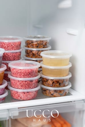 10 Adet 350 ml Sızdırmaz Kapaklı Sosluk Buzluk Saklama Kabı, Et Suyu, Kemik Suyu Mutfak Organizeri