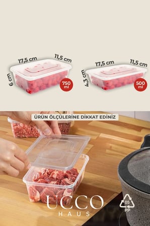 40 Parça Buzluk Et Sebze Meyve Kemik Suyu Meze Sosluk Saklama Kabı Seti Buzluk Derin Dondurucu