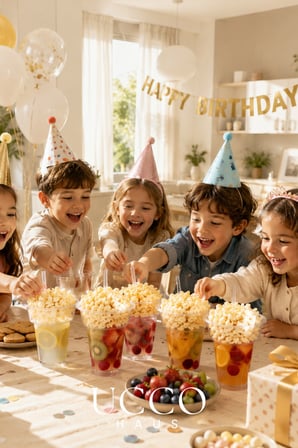 2'li Snack Kase Bardak Seti 4 Parça| İçecek & Atıştırmalık Sunum Bardağı | 500 ml PET Bardak