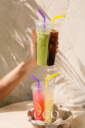 Çift Hazneli 2'li Set Pinterest İçecek Bardağı 700 ml (350+350 ml) - Limonata Kola Kokteyl Soğuk Kahve Meşrubat Bardağı