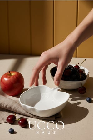 12 cm Porselen Kase Çerezlik Kahvaltılık Meyve Tabağı Tatlı Sunum Tabağı Kahvaltılık Tabak