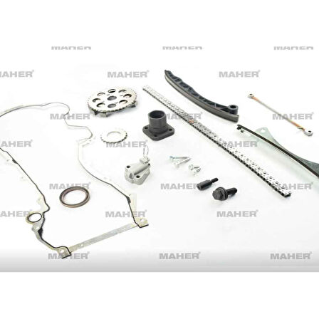 EKSANTRIK ZINCIR SETI ASTRA / CORSA / COMBO 03=ALBEA / DOBLO / PALIO / PUNTO / LINEA / EGEA / FIORINO 1.3JTD-1.3CDTI EURO 4-5 (14 PARÇA) ( EKSANTRIK FLANSLI+ KEÇELI FUL SET) Z13DTJ-Z13DTH-A13DTE-A13DTR-Z13DTE