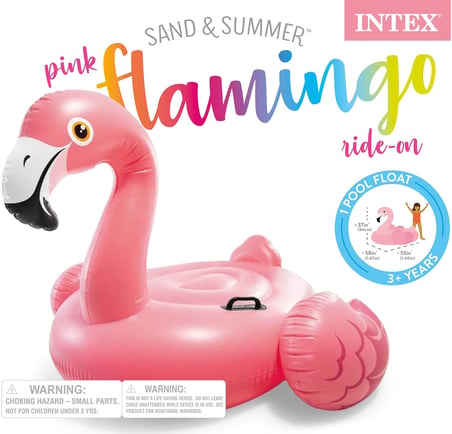 57558 Flamingo 178 cm, su sporları, plaj malzemesi, şişme ürün, yüzme aksesuarı, kamp, dalış, güvenlik