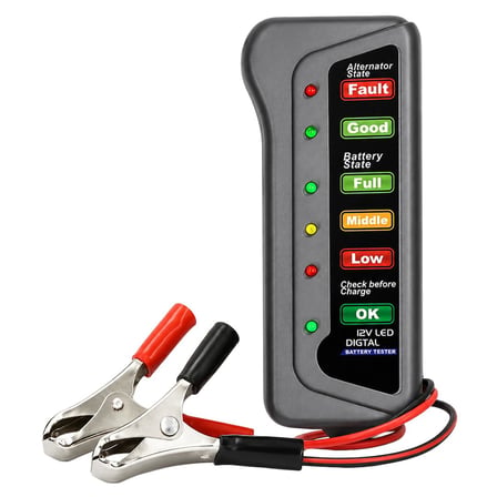 12V LED Araç Akü ve Alternatör Test Cihazı