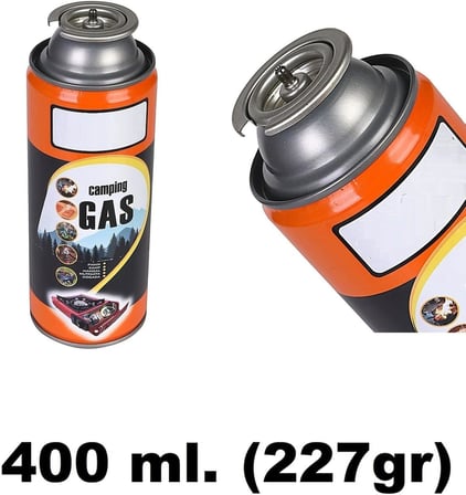Çakmaklı Metal Pürmüz Kafası Kamp Gazı Seti Piknik Kamp Mangal Mutfak için 400ml Gaz ve Başlık