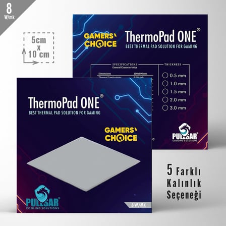 Thermopad One/Termal-Thermal pad / 8.0 W/mk 100X50 (2.00 mm)