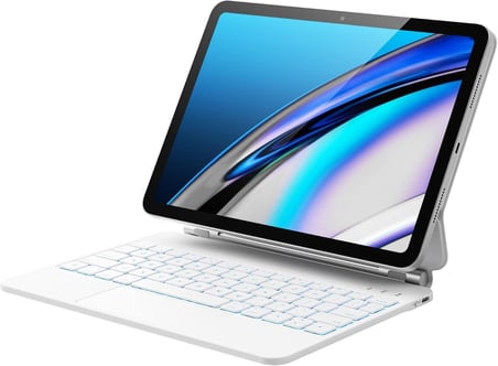 Ipad (A16) 2025/İpad 10.Nesil 2022 ile Uyumlu Magic Uyumlu Touchpad Işıklı Klavyeli Kılıf