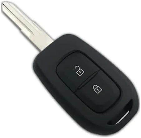 AutoHan Keys Renault Symbol, Trafic, Logan için 2 Butonlu Siyah Anahtar Kumanda Kabı