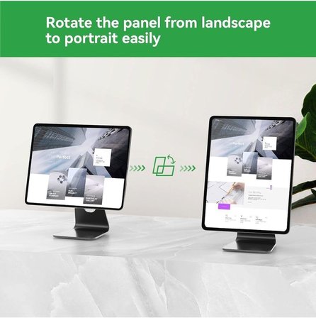 İpad Air 11 İnç M2 2024 ile Uyumlu Ayarlanabilir Manyetik İpad Standı 360° Dönebilen Alüminyum Tutucu